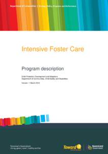 Intensive foster care program description