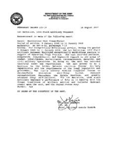 DEPARTMENT OF THE ARMY US. ARMY HUMAN RESOURCES COMMAND 200 STOVALL STREET ALEXANDRIA VA[removed]PERMANENT ORDERS[removed]