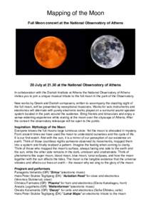 Observational astronomy / Phases of the Moon / National Observatory of Athens / Moon / Full moon