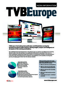 TVBEurope Media Pack 2014 v6.indd