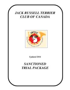 JACK RUSSELL TERRIER CLUB OF CANADA UpdatedSANCTIONED