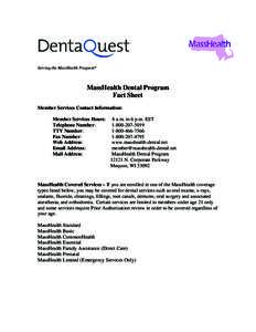Microsoft Word - FINAL MassHealth Dental Fact SheetENG&SP.doc