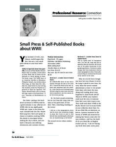Bill Broz  Professional Resource Connection with guest co-editor Virginia Broz  Small Press & Self-Published Books