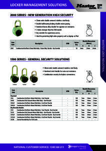 Master Lock Industrial - Locker Locks & Locker Management Solutions