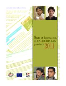 STATE OF JOURNALISM IN BALOCHISTAN PROVINCE[removed]  Published by Pakistan Federal Union of Journalists with support by