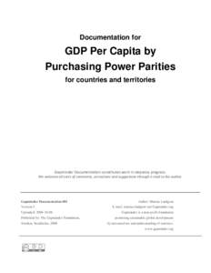 Documentation for  GDP Per Capita by Purchasing Power Parities for countries and territories