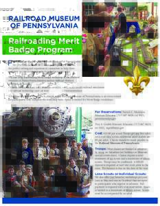 RAILROAD MUSEUM OF PENNSYLVANIA Railroading Merit Badge Program F