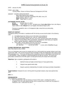 Microsoft Word - Course Announcement LB205 - FY 2013.doc