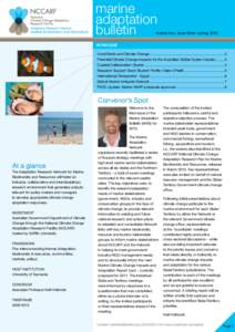 marine adaptation bulletin volume two, issue three | spring 2010