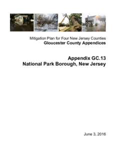 Mitigation Plan for Four New Jersey Counties  Gloucester County Appendices Appendix GC.13 National Park Borough, New Jersey
