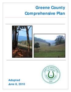 Greene County Comprehensive Plan    Adopted