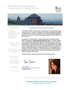 Fort Ross Conservancy    A California State Park Cooperating Association Fort Ross & Salt Point State Parks News
