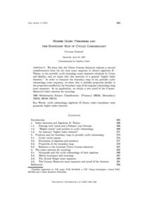 263  Doc. Math. J. DMV Higher Index Theorems and the Boundary Map in Cyclic Cohomology