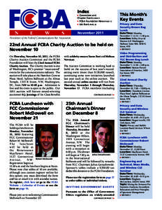 Index  Committee and Chapter Events PAGE 5  FCBA Foundation News PAGE 12