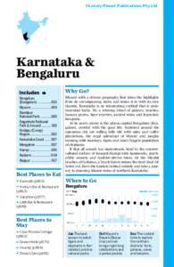 ©Lonely Planet Publications Pty Ltd  Karnataka & Bengaluru Why Go? Bengaluru