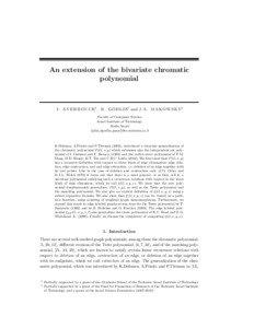 An extension of the bivariate chromatic polynomial