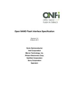 Open NAND Flash Interface Specification  Revision 3.0
