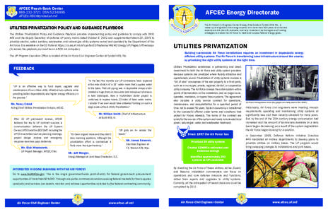 Utilities Privatization Brochure.indd