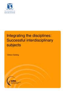 Interdisciplinarity / Disciplinary / Interdisciplinary teaching / Academic discipline / Interdisciplinary peer review / CSUCI Academic Centers / Education / Pedagogy / Knowledge