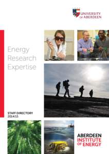 Energy Research Expertise STAFF DIRECTORY