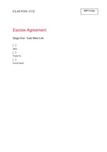 Microsoft Word - EWL - Escrow Agreement (RFP version)
