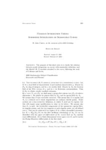 325  Documenta Math. Coleman Integration Versus Schneider Integration on Semistable Curves