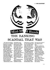 maltatoday special report  THE BANKING SCANDAL THAT WAS The Cauchi mystery has led us to another