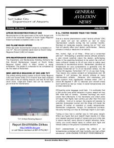 GENERAL AVIATION NEWS Volume 22, Issue 7  July 2014