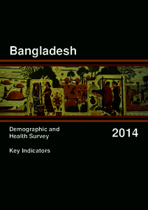 Bangladesh  Demographic and Health Survey Key Indicators