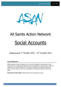 ASAN SOCIAL ACCOUNTSAll Saints Action Network
