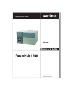 PH1800  Operator’s Guide PowerHub 1800