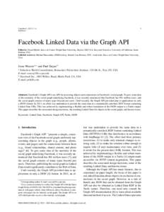 1  Undefined–6 IOS Press  Facebook Linked Data via the Graph API