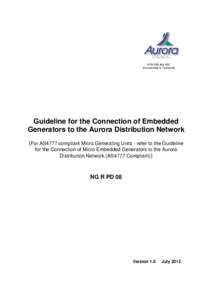Microsoft Word - NW-#[removed]v9-NG_R_PD_08_-_Guideline_for_the_connection_of_embedded_generators_to_the_Aurora_Distribution_Ne