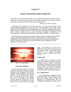 Chapter 22  SPACE SYSTEMS SURVIVABILITY 