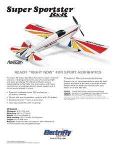 ™ ™ ™  READY “RIGHT NOW” FOR SPORT AEROBATICS