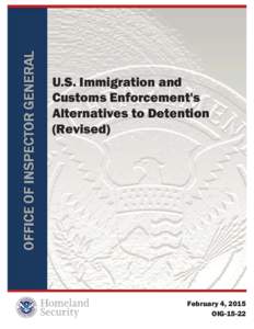 OIGU.S. Immigration and Customs Enforcement’s Alternatives To Detention