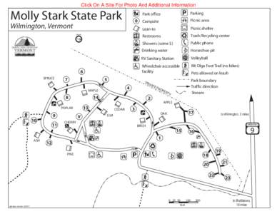 Click On A Site For Photo And Additional Information  Molly Stark State Park