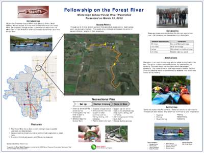 Fellowship on the Forest River Minto High School Forest River Watershed Presented on March 15, 2016 Introduction