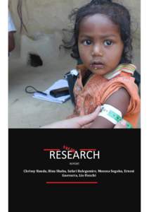 RESEARCH REPORT Chrissy Banda, Bina Shaba, Safari Balegamire, Moussa Sogoba, Ernest Guevarra, Lio Fieschi