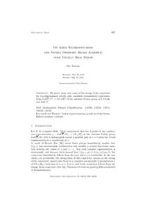 997  Documenta Math. On Artin Representations and Nearly Ordinary Hecke Algebras