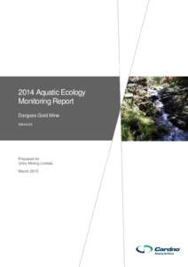 Aquatic Aquatic Ecology Ecology Monitoring Monitoring Report