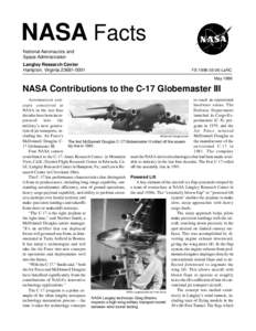 NASA Facts National Aeronautics and Space Administration Langley Research Center Hampton, Virginia[removed]