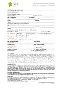 SIPP Trustee Application Form COMPANY INFORMATION: FCA Firm Registration Number: ____________________________ Full Company Name: _____________________________________ Registration Number: __________________________ Date 