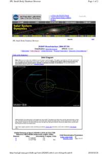 Astrodynamics / Orbital elements / Main Belt asteroids / Orbit / Ephemeris / Comet Lulin / 238P/Read / C/2010 X1 / Astrology / Astronomy / Celestial mechanics