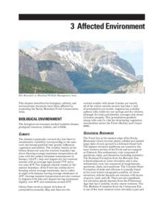 CHAPTER 3: Affected Environment (Rocky Mountain Front Conservation Area Expansion: Environmental Assessment)