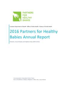 2016 Partners for Healthy Babies Annual Report