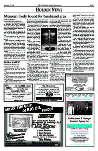 December 7, 2006  THE LANDMARK Holden, Massachusetts Page 