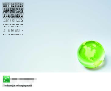 BNP PARIBAS  AMERICAS AT A GLANCE