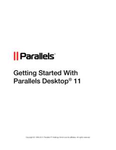Getting Started With Parallels Desktop® 11