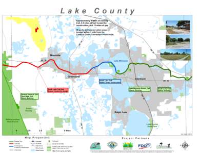 Lake  County Approximately 9 Miles of existing trail, 3.5 miles of trail funded for